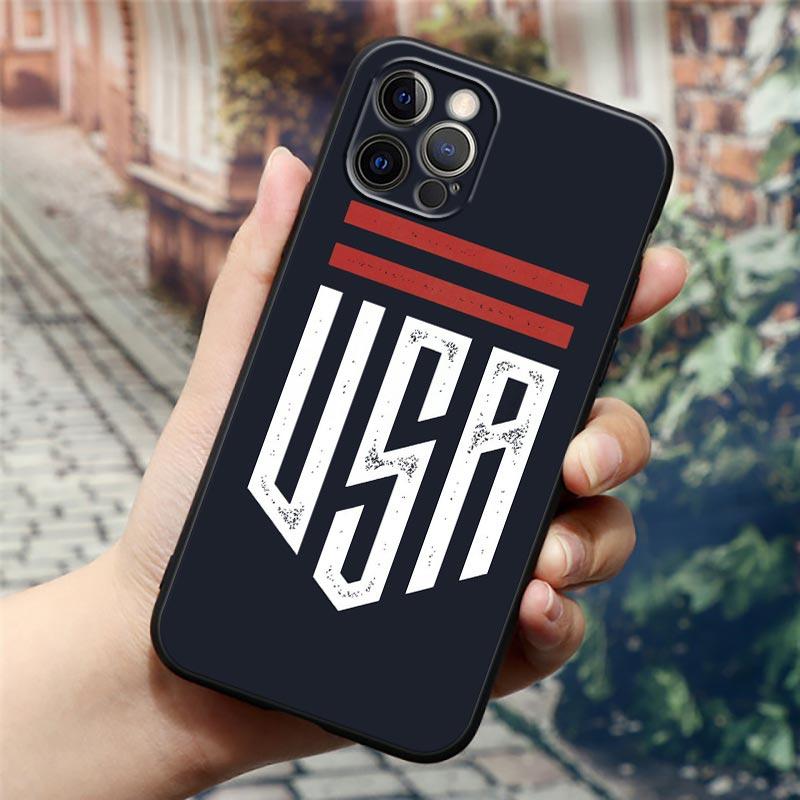 Custodia per Telefono Bandiera Americana USA Stella a Cinque Punte Per Apple iPhone 16 15 14 13 12 11 Pro Max XR XS Max 7 8 Plus SE2 Cover Posteriore