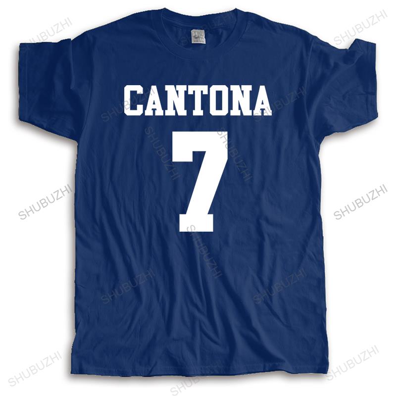 new arrived men fahsion t-shirt crew neck tees summer CANTONA 7 many color tops loose style unisex black tee-shirts euro size
