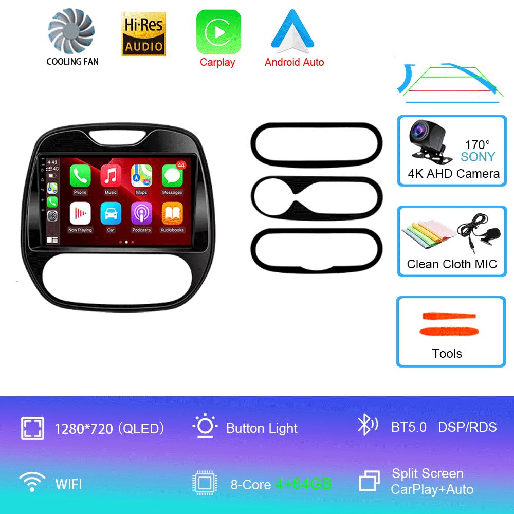 Auto Radio Android 14 For Renault Captur CLIO Samsung QM3 2011-2020 Multimedia Player Wireless Carplay No 2Din DVD Head Unit