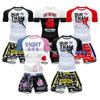 Tuta da Allenamento Arti Marziali Adulti Bambini - Muay Thai Boxe Kickboxing Set Due Pezzi Con Tessuto Elastico