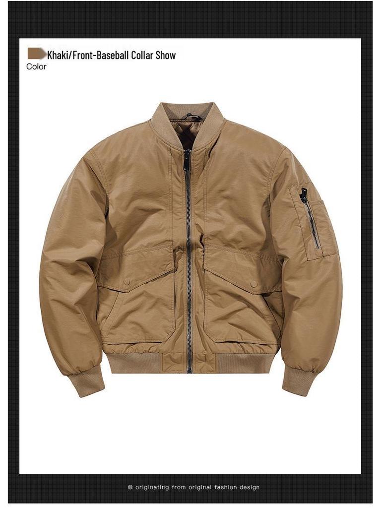 Men's Winter Warm Cotton Jacket with Detachable Fur Collar