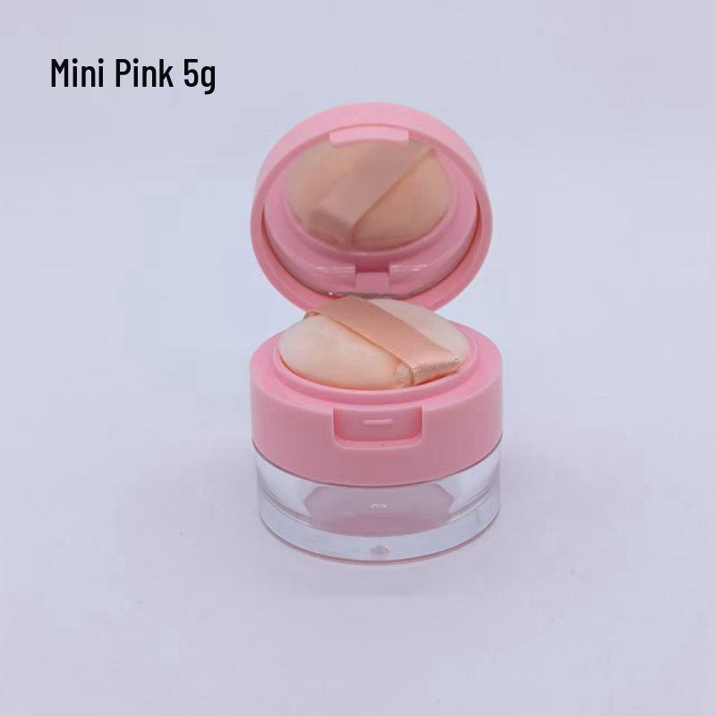 Praktische runde Kosmetiketui mit Klappdeckel für 3g/5g loses Puder oder Rouge