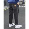 Boys' Corduroy Plus Velvet Winter Pants - New 2025 Style Long Sweatpants for Kids