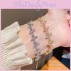Butterfly Charm Bracelet With Zirconia And Gold Plating For Women Gift