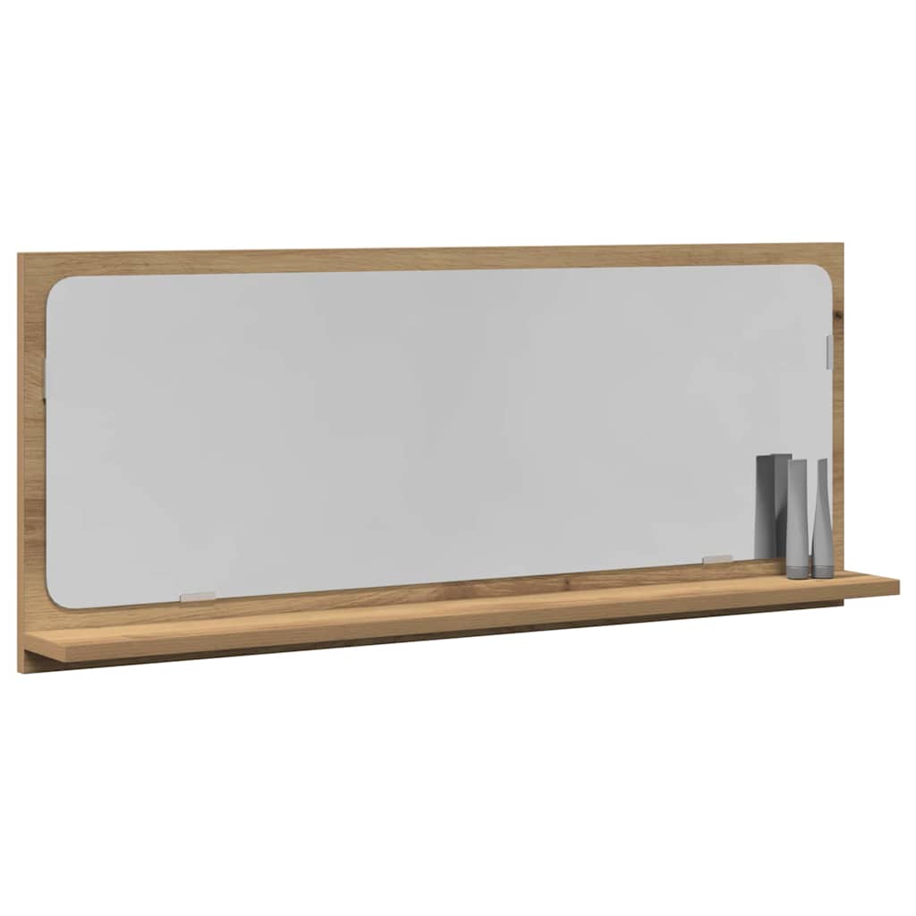 Mirror Cabinet in Artisan Oak 90 x 10.5 x 37 cm Particleboard