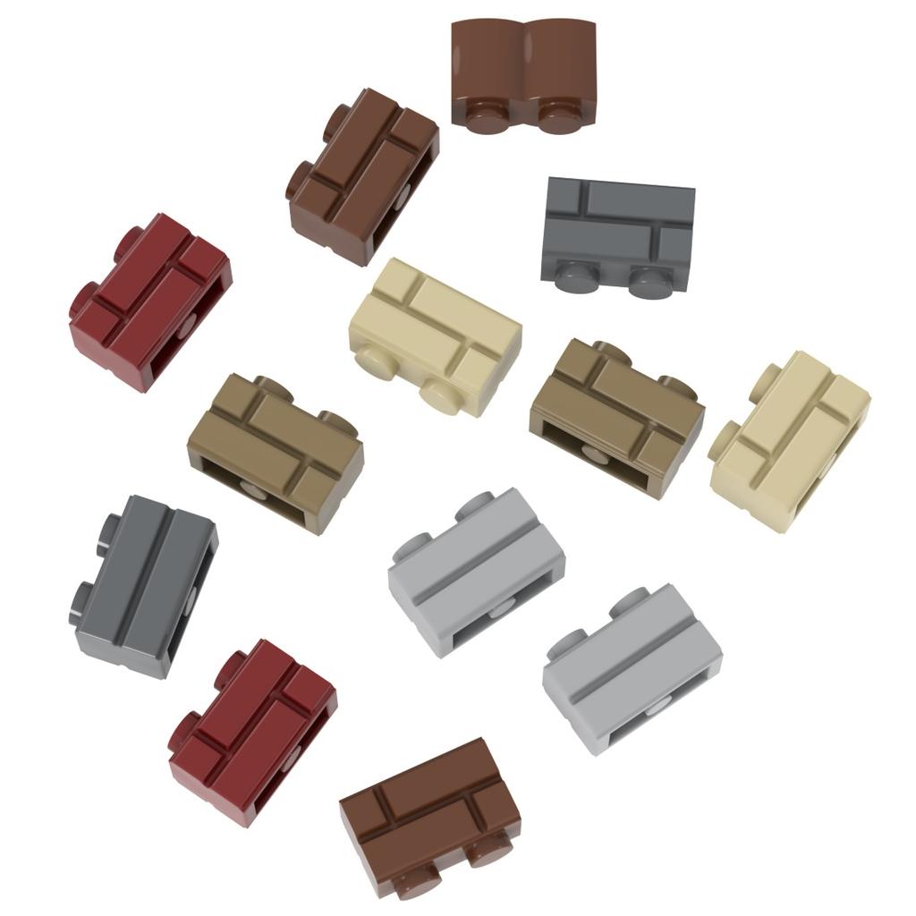 Masonry Wall Modified Bricks 15533 1x4 Toys Building Blocks Compatible Major Brand Profile Collection
