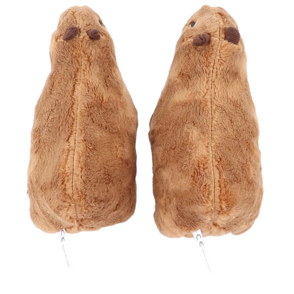 2pcs Capybara Stuffed Animal Toy 6.7in Cartoon Soft Lifelike Short Plush Capybara Stuffed Toy for