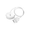 1/5PCS 1.5M Metal E27 Pendant Light Fitting Modern Industrial Lamp Holder with Lock Ring Black White Gold Braided Flexible Cable