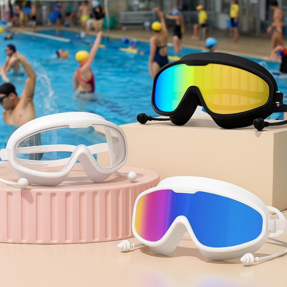PC Swimming Goggles Waterproof UV Protection Swim Eyewear Anti-fog Diving Goggles Swimming Pool
