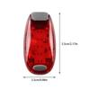 1pc LED Safety Light Clip On Waterproof Blue/Red/Green 3 Light Modes Night Strobe Flashing Walking Running Cycling Lamp
