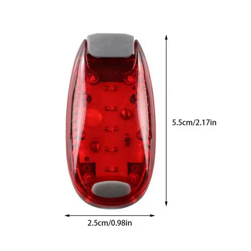 1pc LED Safety Light Clip On Waterproof Blue/Red/Green 3 Light Modes Night Strobe Flashing Walking Running Cycling Lamp