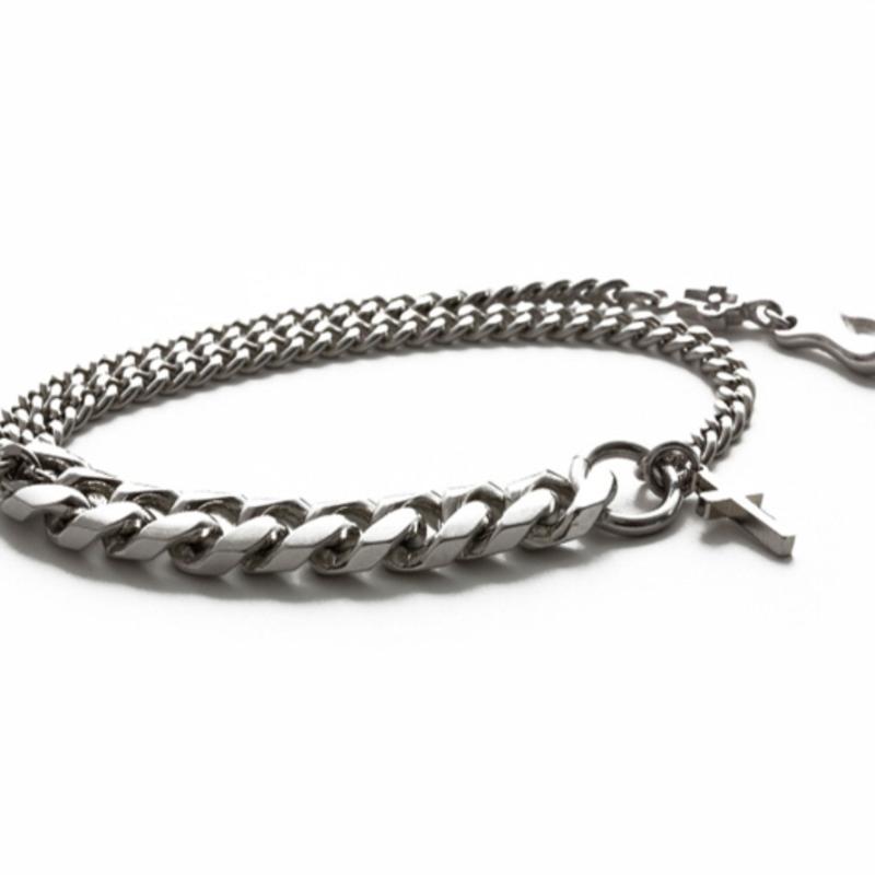

SHOVEOFF SVB-#196 Double Chain Bracelet L21_GIFT Necklace