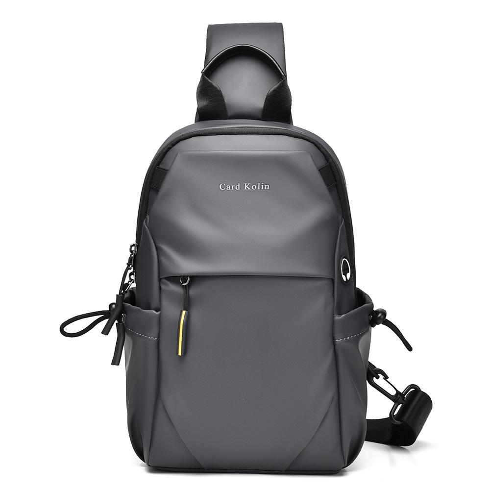 Men Large Capacity Chest Bag, Casual Multifunctional Crossbody Shoulder Bag for Commute