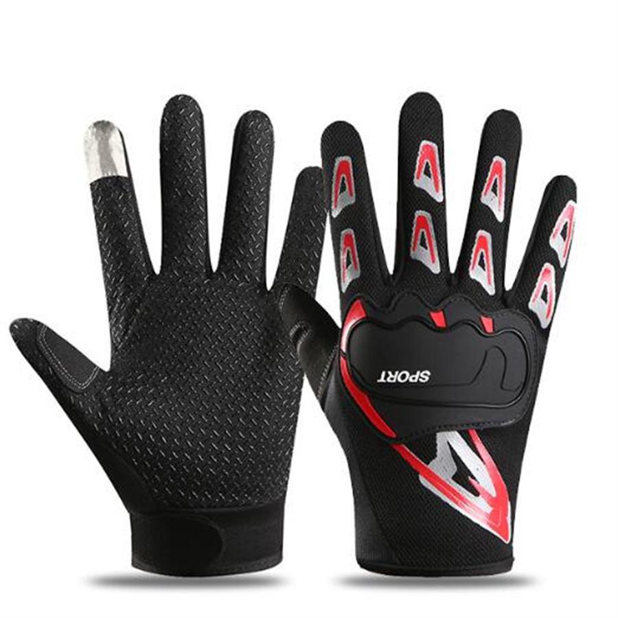 

Motorcycle Touchscreen Gloves, Breathable Anti-Slip Protective Gloves for Cycling & Outdoor Sports L червоний