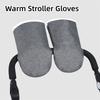 Waterproof Nylon Exterior Pushchair Mittens Warm Fleece Lined Baby Stroller Hand Muff  for Parents