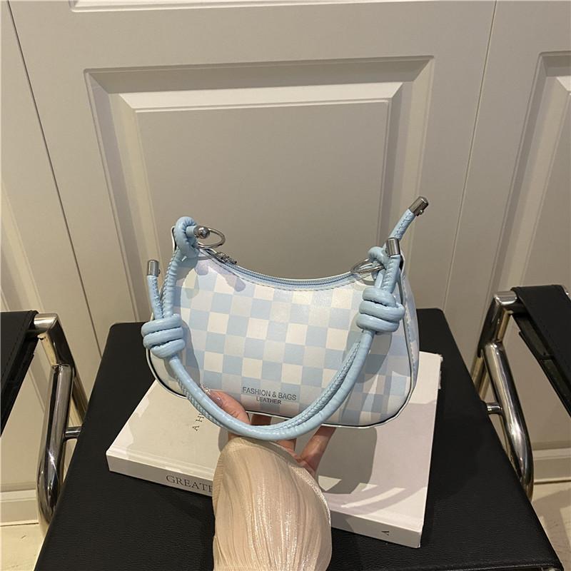 Summer New Popular Plaid Handbag 2025 Popular Versatile Messenger Bag Fashion Trend Shoulder Underarm Bag Women