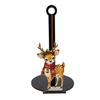 Rustic Winter Home Accessories Christmas Wooden Paper Towel Holder, Decorative Vertical Roll Dispenser, Gift for Stable Weighted Base Organizer