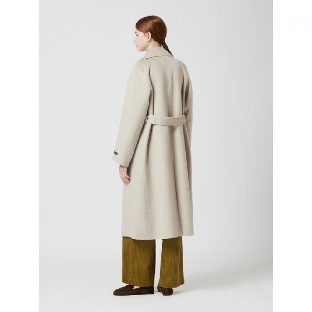 Gürtelter Handgemachter Langer Mantel C254msg176