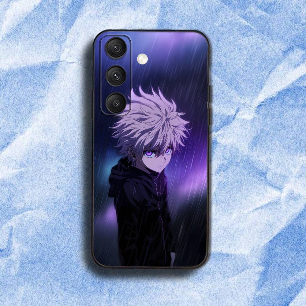HunterS Killua-S Zoldyck Phone Case For Samsung S 25,24,23,22,30,21,10,9,Ultra,Plus,Lite,FE,4,5G Black Soft Case