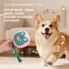Dog Toy Braided Rope Chew Toy Durable Biting Rope Knot Toy Cartoon Pattern Sound Emitting Gnawing Toy Pet Toy