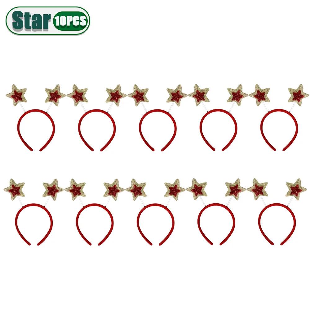 1-20 STÜCKE 2025 Neue Weihnachts-Haarbänder Festliche Partydekoration Erwachsene Kinder Foto-Requisiten Weihnachtsmütze Schneemann Stirnband