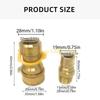 L8RE Quick Connecting Propane Fitting Brass Plug for Gas Appliances with Safety Features Outdoor Cooking Accessories