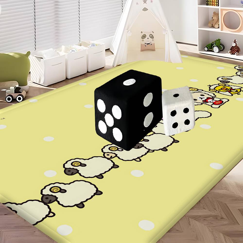 Kawaii Rilakkuma Bear Door Mat Nordic Style Bedroom Living Room Doormat Home Balcony Anti-Slip Alfombra