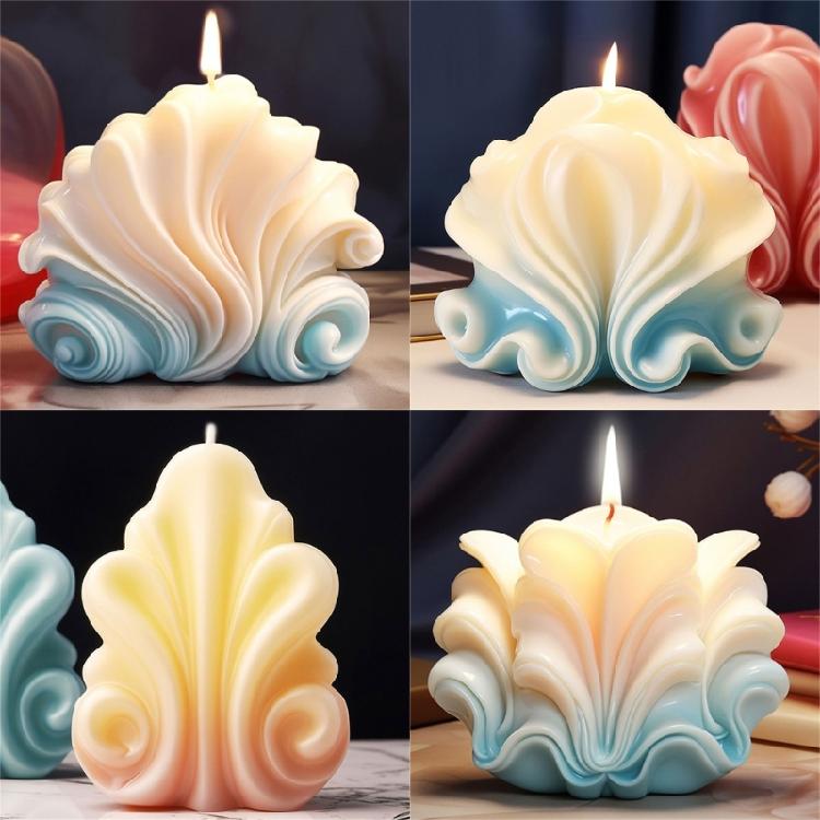 Conch Candle Siliucone Molds 3D Conch Candle Molds