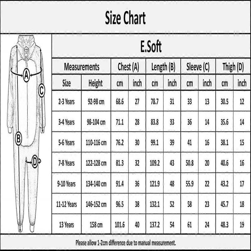 Children's Fleece Pajamas Set - Raccoon Design Winter Sleepwear for Boys & Girls