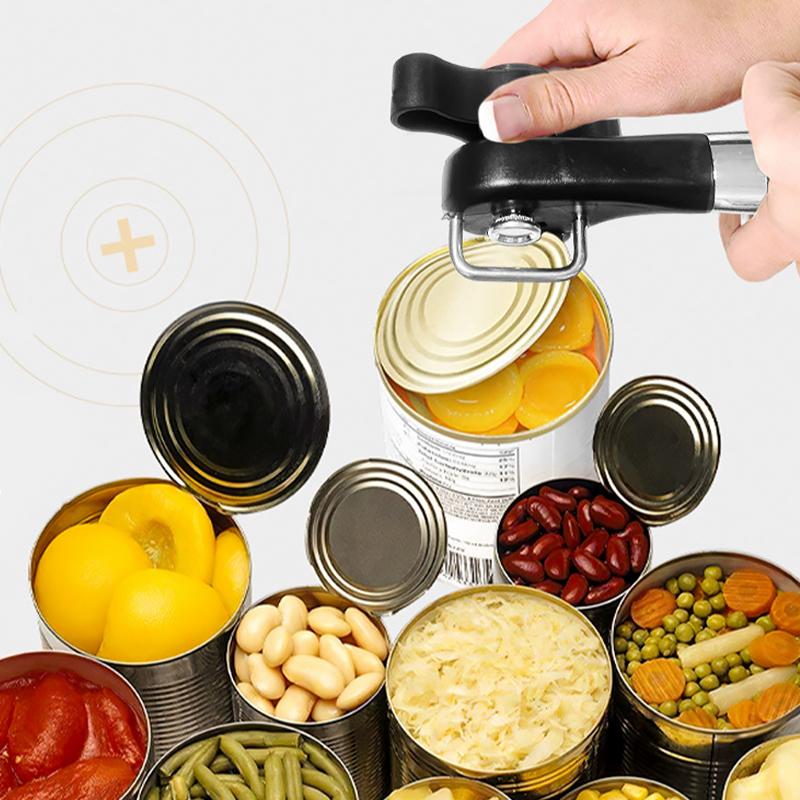 Manual Safety Can Opener Stainless Steel Can Knife Household Single-Handle Side Multi-Functional Can Opener