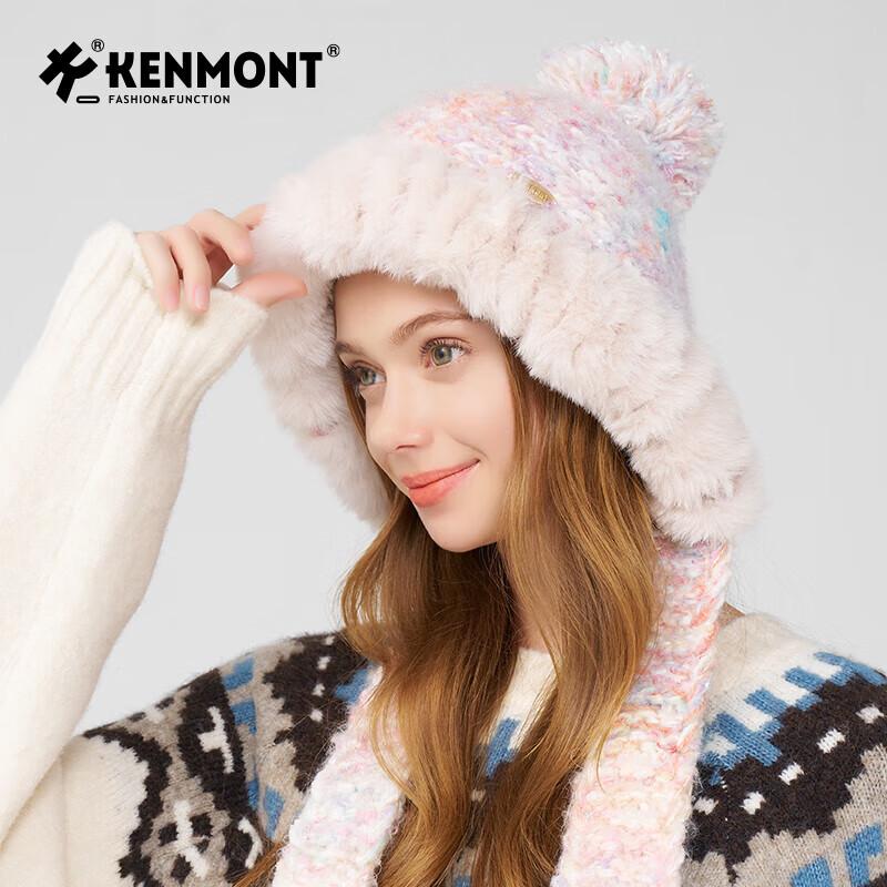 Kenmont Women s Winter Knit Hat with Scarf and Ear Protection One Size