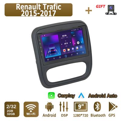 Renault Trafic 2015-2017 İçin Android Carplay Araç Radyosu Multimedya Oynatıcı Ana Ünite Stereo GPS Navigasyon BT WIFI 2+32GB