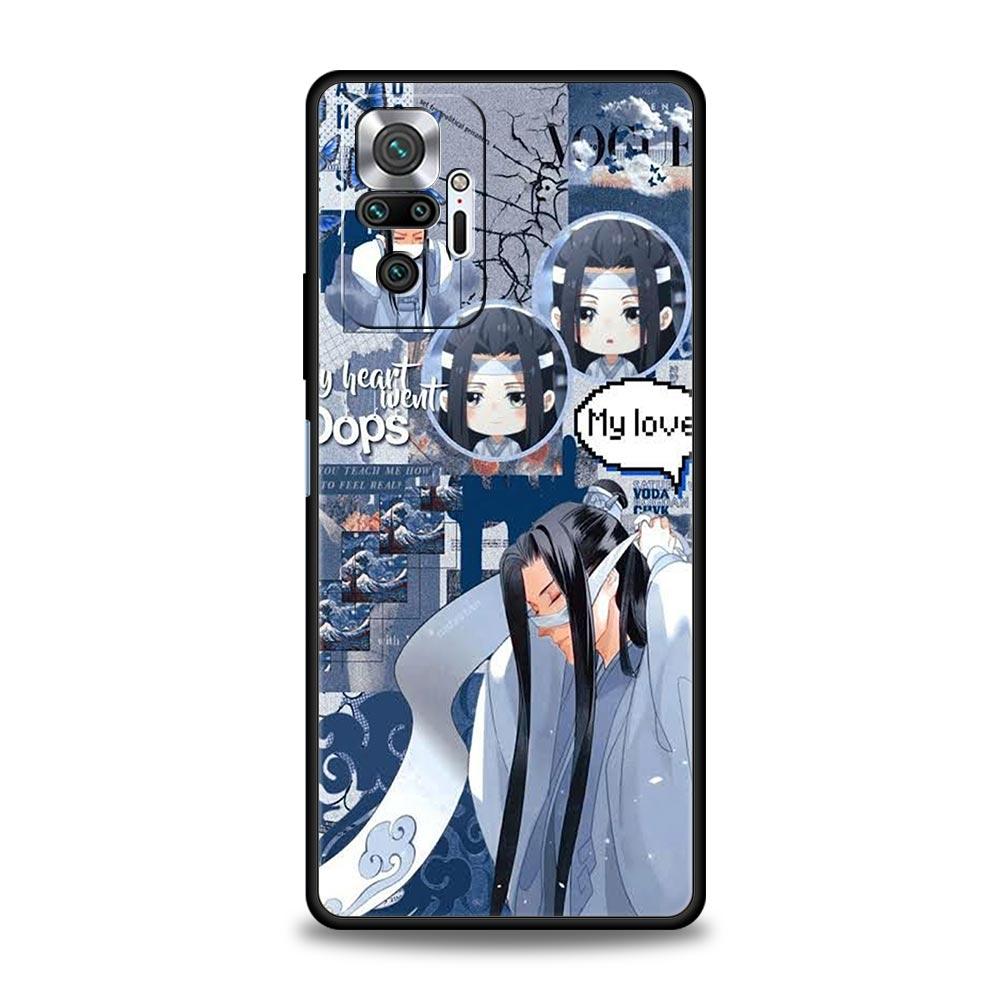

Аниме Mo Dao Zu Shi Wei Wuxian чехол для телефона для Xiaomi Redmi Note 12 11 10 Pro 9S 9 8 7 9T 8T 9C 9A 8A 12 11T 5G K50 игровой чехол Redmi 8