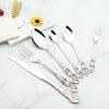 Royal 6/30Pcs Gold Dinnerware Knife Fork Long Ice Spoons Flatware Stainless Steel Cutlery Set Kitchen Silverware Tableware Set