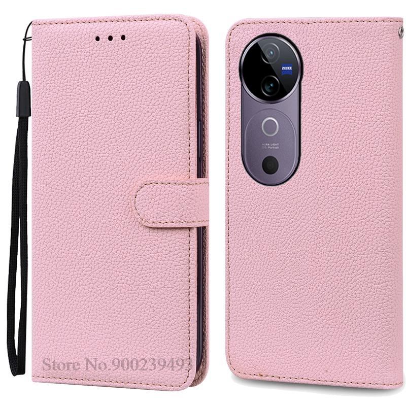 For Vivo V40 Case Wallet Leather Flip Cover For Vivo V40 5G Case Vivo V40 Pro Phone Cover Coque Fundas Book Shell