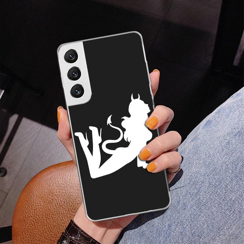 Angel Devil Sexy Girl Phone Case For Samsung Galaxy S24 S25 Edge S26 Ultra S23 S22 S21 Plus S20 FE + Personalized Print Cover Ga