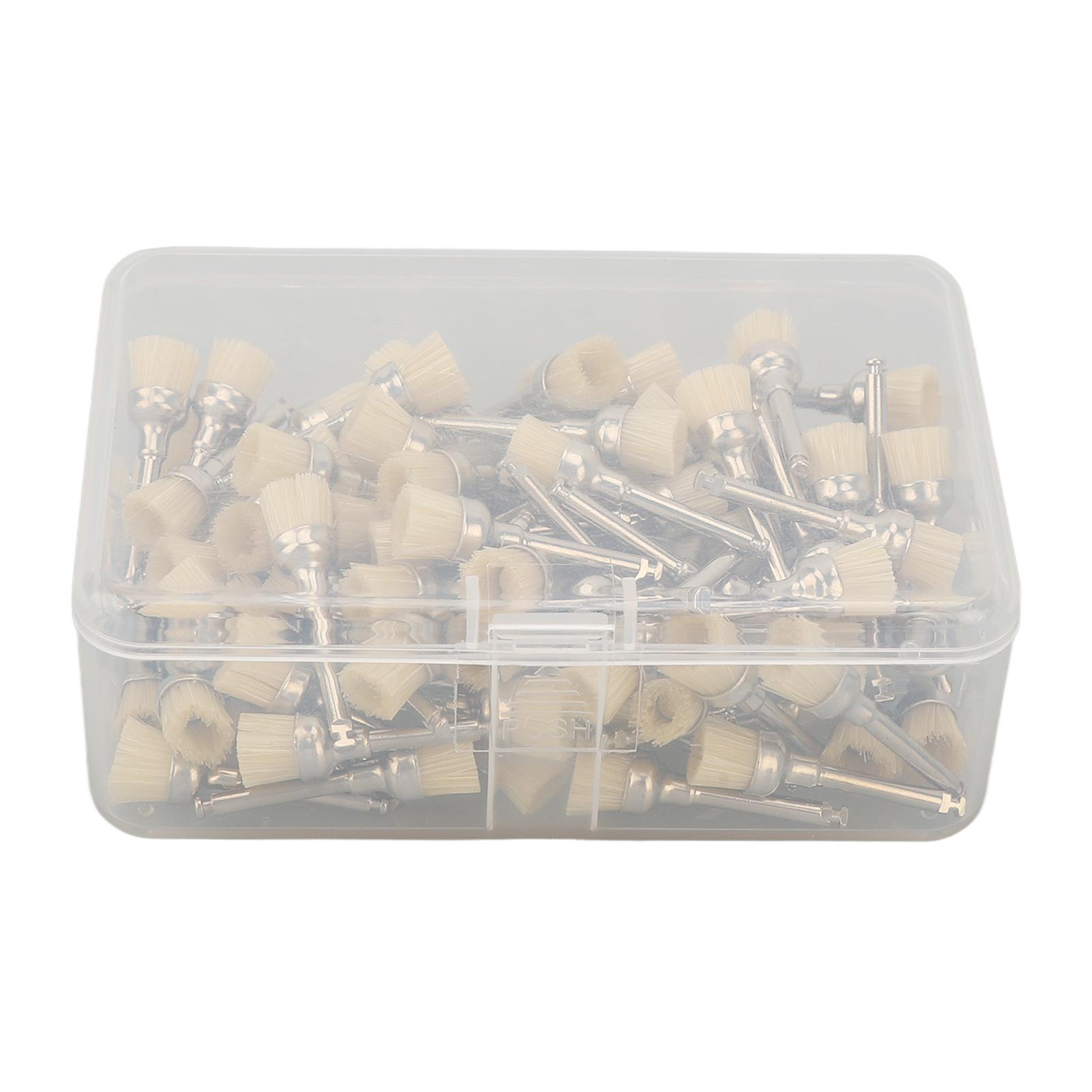 

Набор из 100 полировальных щеток, профессиональная стоматологическая щетка для чистки зубов, одноразовая полировальная щетка