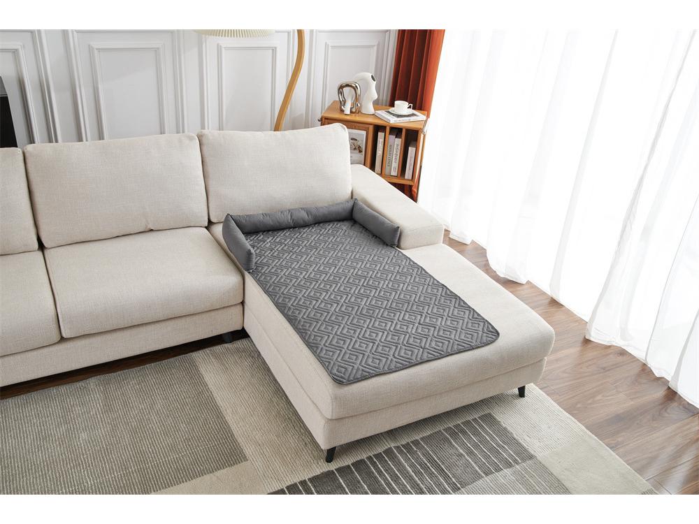 Waterproof and Moisture-Proof Pet Sofa Cushion with Pillow - Nesting Sleeping Pad for Pets