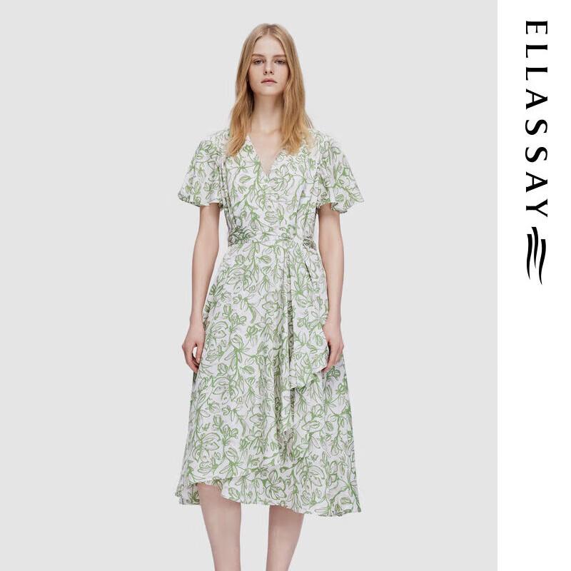 

ELLASSAY Women s High-Waist A-Line Midi Dress S