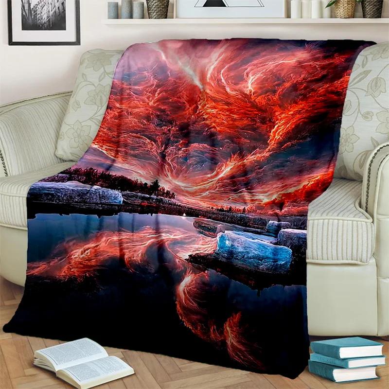 Dream Natural Tornado Cloud Twister Blanket,Soft Throw Blanket for Home Bedroom Bed Sofa Picnic Travel Office Cover Blanket Kids