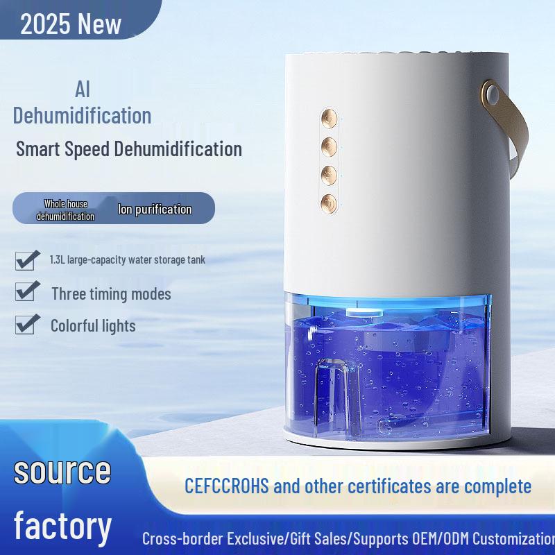 

Portable Mini Dehumidifier for Home - Efficient Moisture Removal and Dryer White Customizable EU US UK JP AU Plug