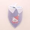 Baby Bibs Triangle Double Cotton Bibs Cartoon Print Saliva Towel Baby Boys Girls Feeding Apron Cotton Bandana Bibs Burp Cloths