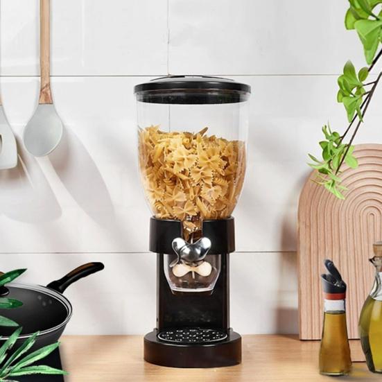 Countertop Cereal Dispenser 2L Large Airtight Container Grain Dispenser Sealed Dry Food