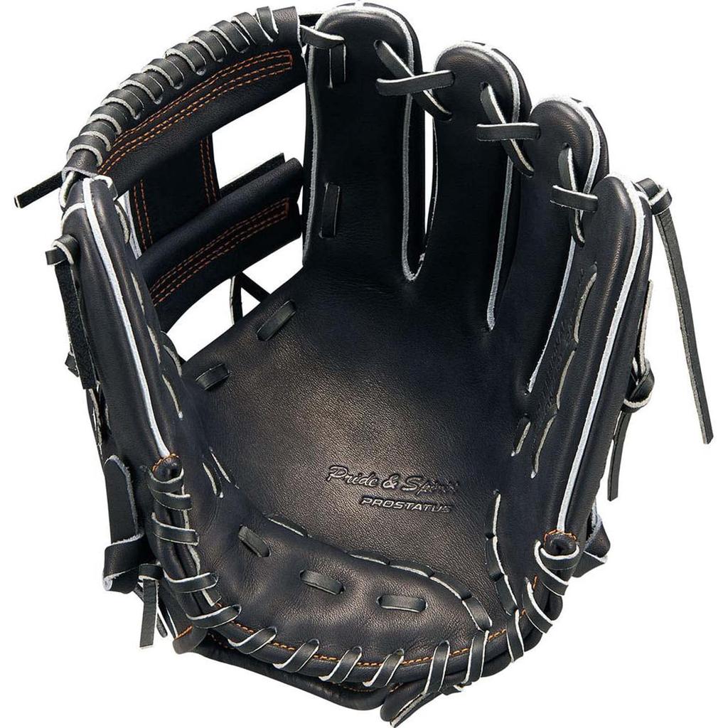 ZETT Pro Status Kenta Imamiya Baseball for Second and Night Black Size 4 Glove, Right-Handed Throw, Shortstop, (1900N), (BRGB30270)