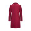 Frühling Herbst Neue Lange Baumwolle Mantel Neue Wollmischung Reine Farbe Casual Business Mode Herrenbekleidung Schlank Windjacke