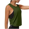Damenmode Rundhals Yoga Top Mit Ärmellosem Sport Tanktop