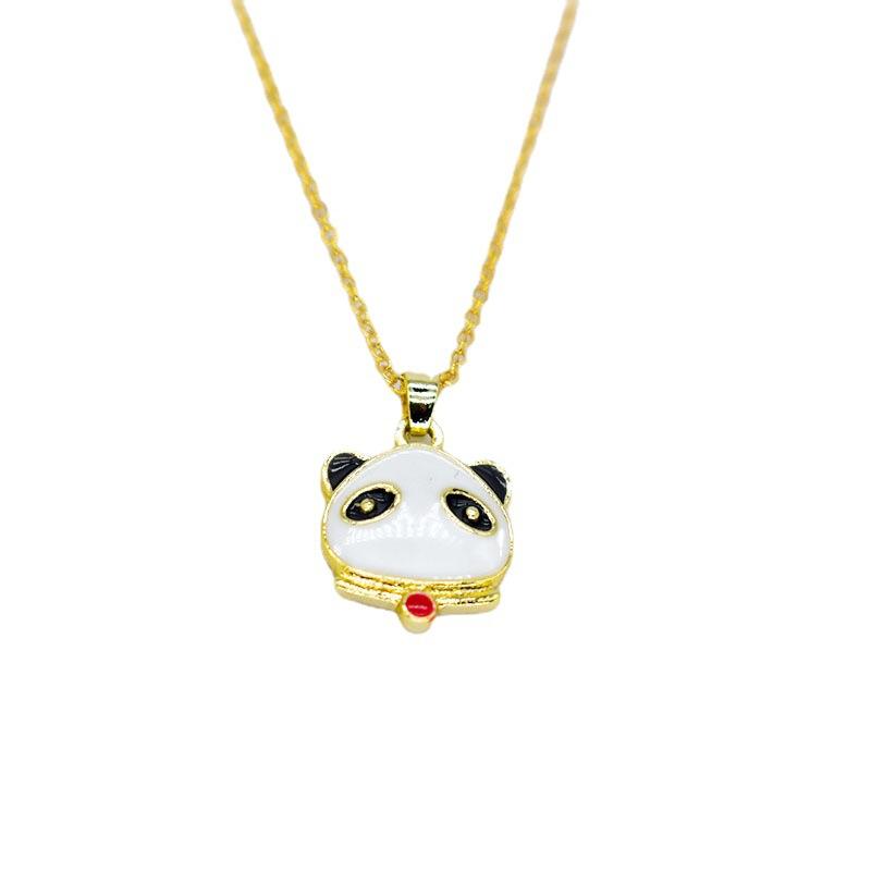 Panda Mascot Style Design High Sense Cute Cartoon Necklace Female