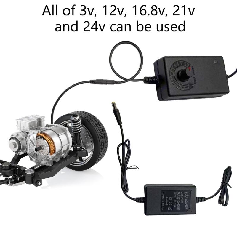 Adjustable Speed Regulator for Power Tool 3-24V Input 2A Current Knob Control Regulation Controller Switches