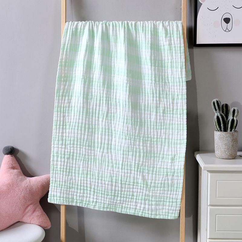 Bath Towel, Gauze, Six Layer Color Strip, Shower Towel, Cotton Cover, Blanket, Washing and Care Products, Soft and Breathable