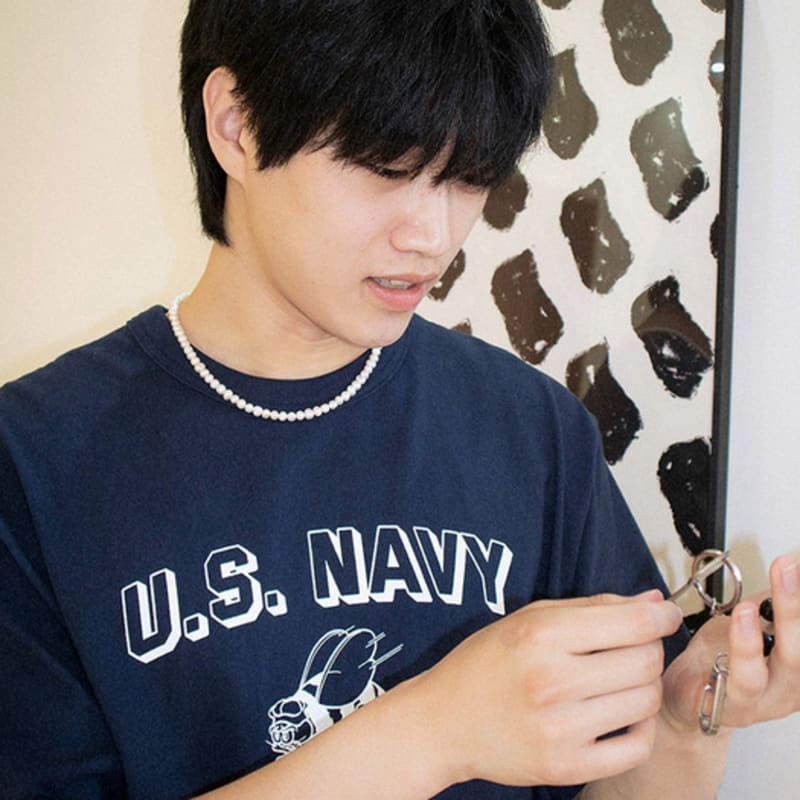 BICYCLE TROPHY BT Freshwater Pearl Necklace 03 (6mm / Fix Type)